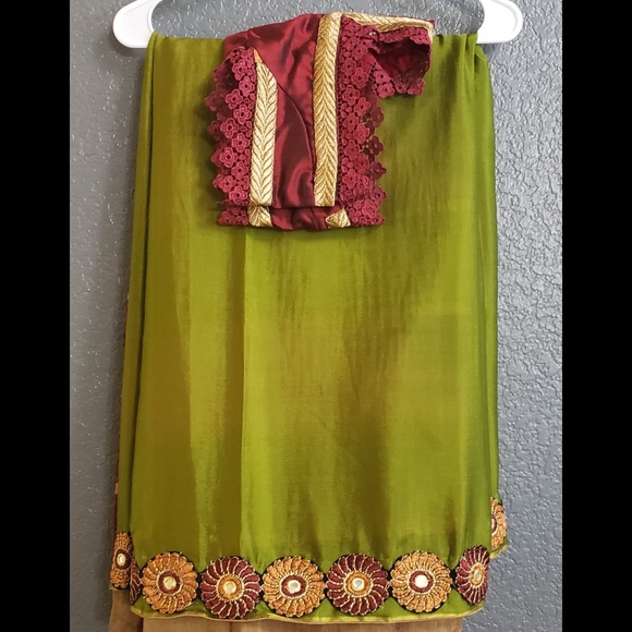 Indian Pakistani sari dress - Picture 2 of 8